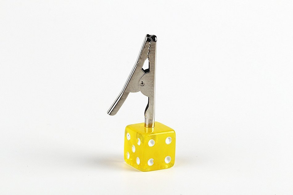 Dice Crocodile Clip (Red) N8