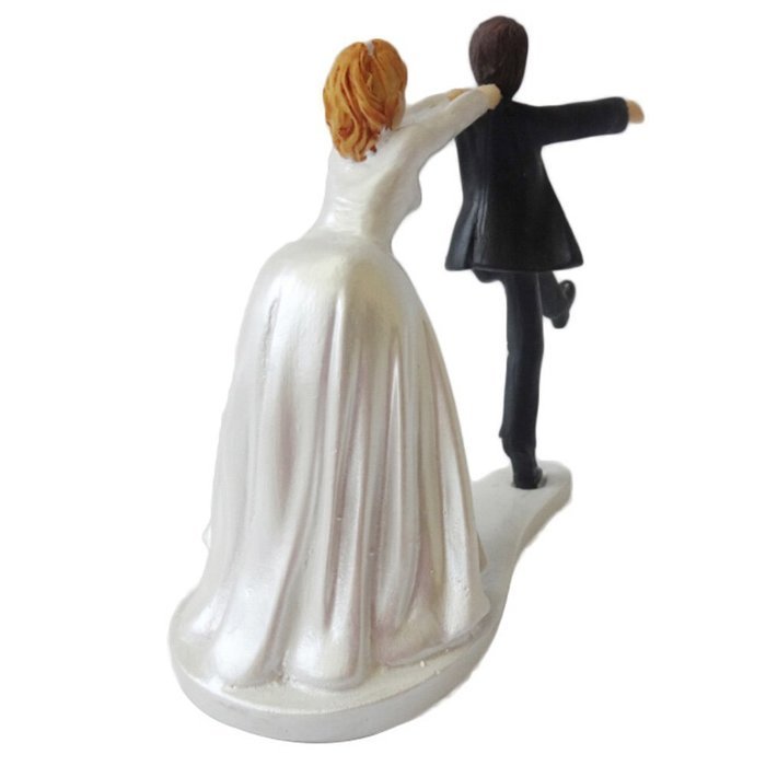 GSPORT Wedding Cake Toppers Bride and Groom Resin Dolls Wedding Decoration 20 pieces Design (K) N62
