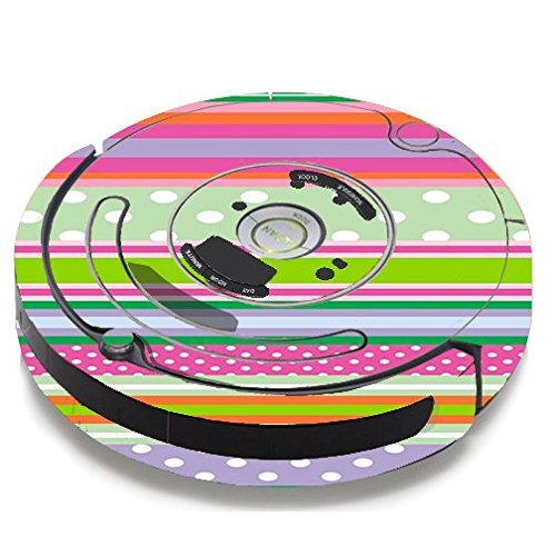 Skin Decal Vinyl Wrap For IRobot Roomba 650 655 Vacuum / Colorful Chevron