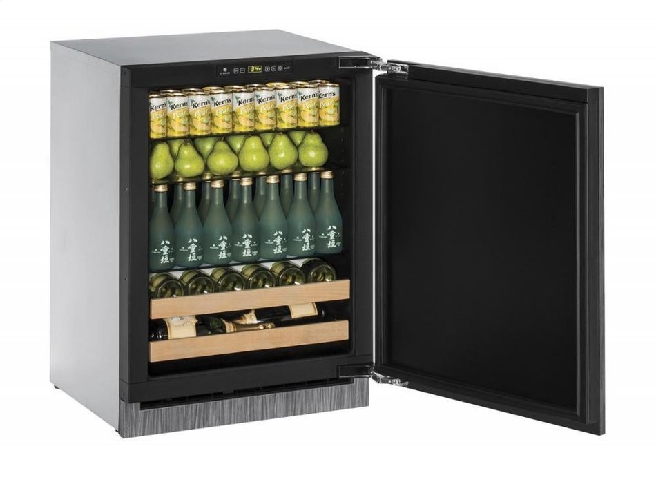 U-Line U2224BEVINT60A Built-in Beverage Center, 24", Stainless Steel N2