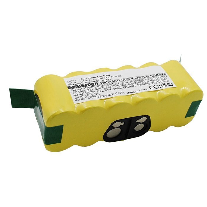 Exell EBVB-201 NiMH 14.4V 4000mAh Vacuum Battery Fits IROBOT Roomba 500, 510, 530, 532, 535, 540, 550, 560, 562...