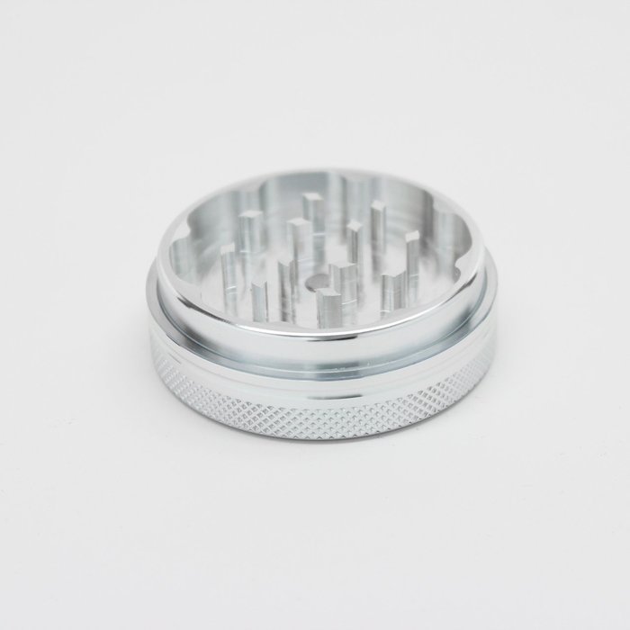 Sharp Stone Official Authentic Medium 2 Piece Grinder Hard Top 2.2 Inches Silver + Free Performance Technology...