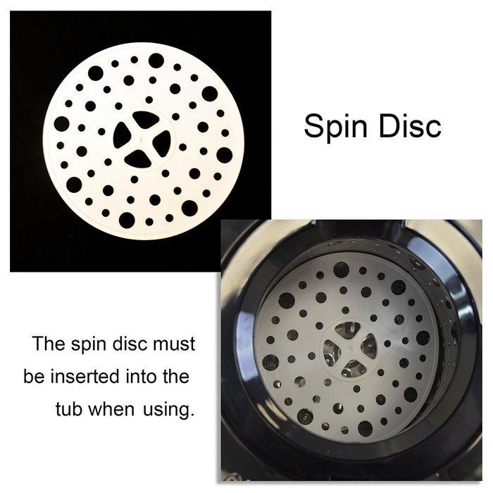 Panda High End Stainless Steel Portable Spin Dryer Apartment Size 110V 22lbs Large Capacity, 3200 rpm. Stainless... N7