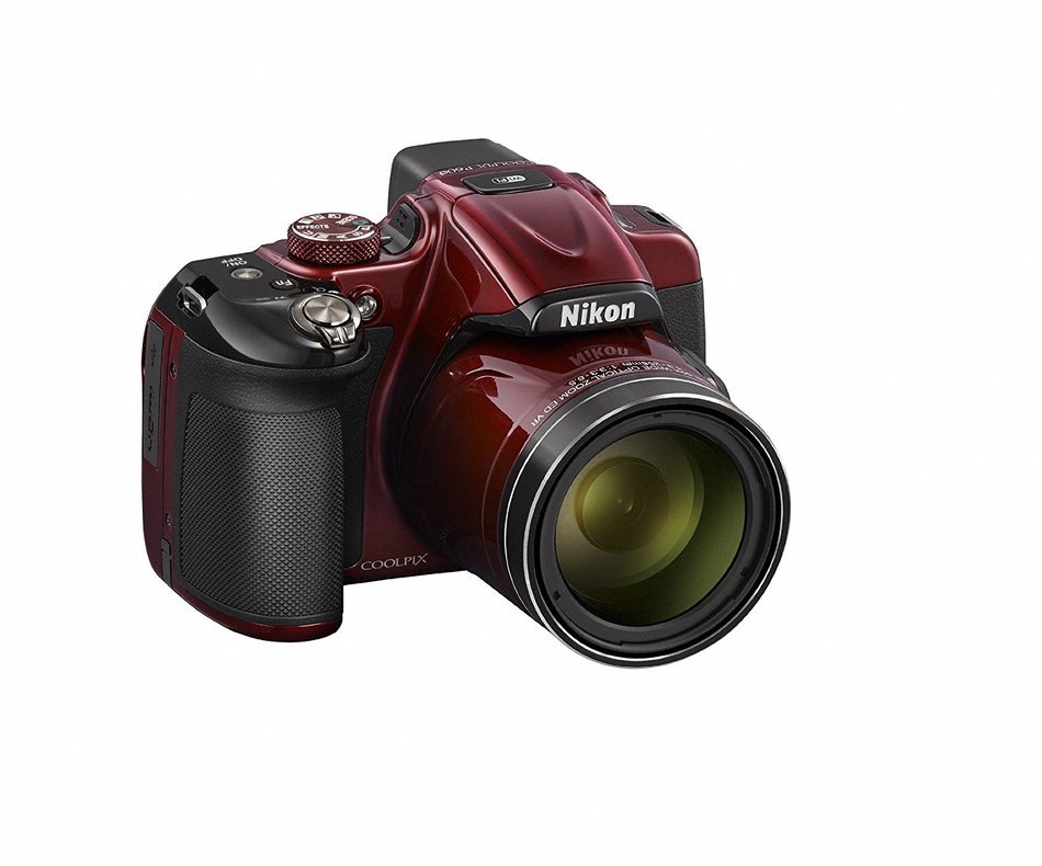 Nikon COOLPIX P600 16.1MP Optical 60x NIKKOR 921K LCD Full HD Wi-Fi Red - International Version (No Warranty)