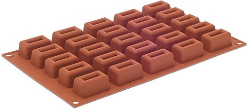 Silikomart Orange Non-Stick Small Rectangular Savarin N3