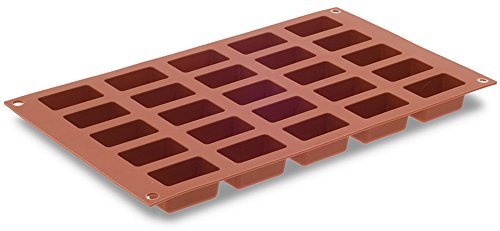 Silikomart Orange Non-Stick Small Rectangular Savarin N4