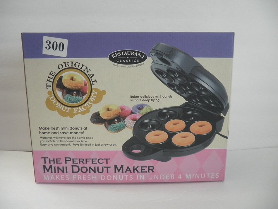 Smart Planet 9.25x9.75-in. Nonstick Mini Donut Maker.