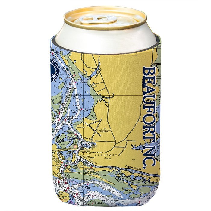 Altered Latitudes Beaufort NC Chart Standard Beverage Cooler (4-Pack) N2
