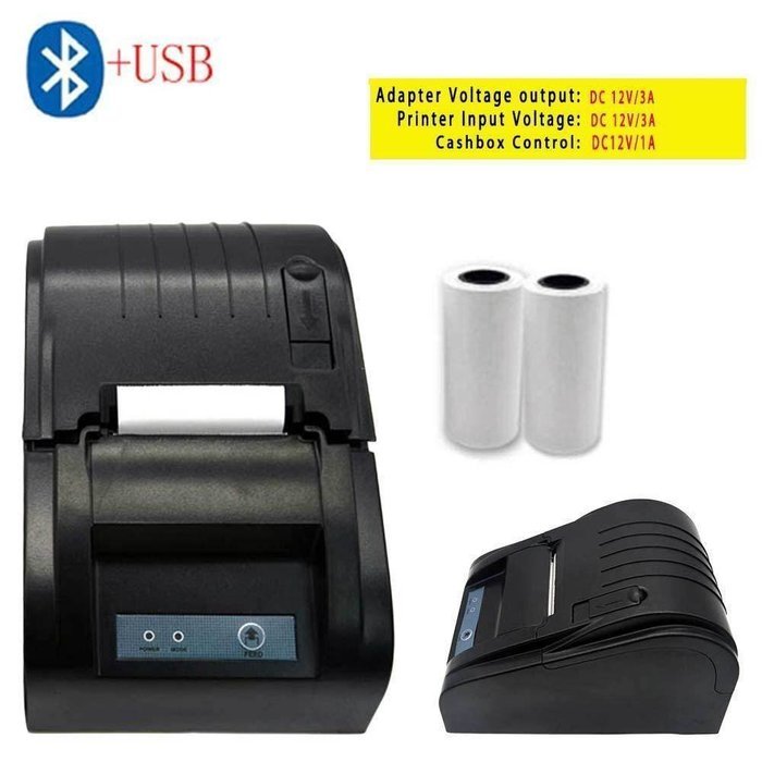 Bluetooth Mini thermal printer 58mm Portable POS Printer for Android IOS windows