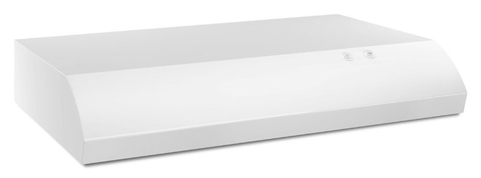WHIRLPOOL GIDDS-1029939 30" 2-Speed Non-Vented Built-In Range Hood With Vent, White, 190 Cfm, 120V