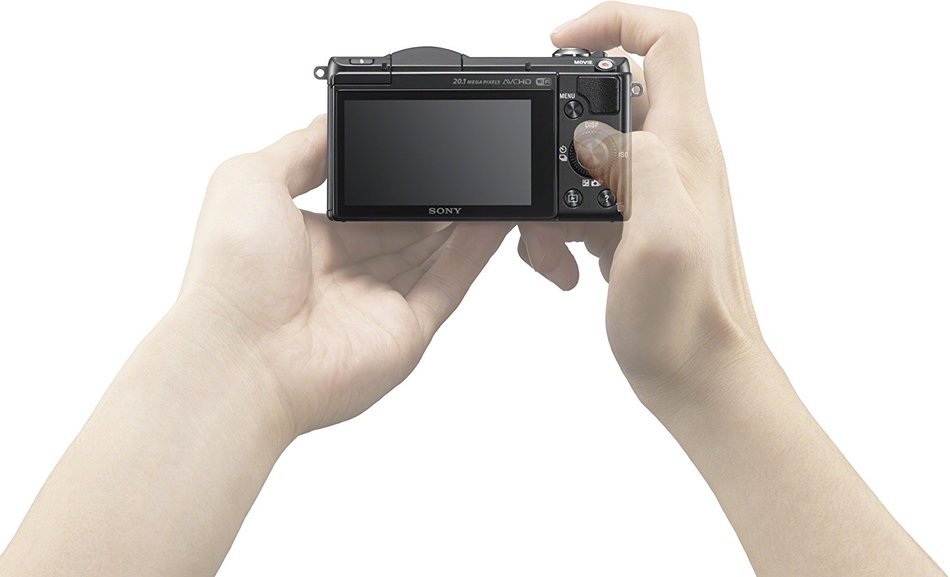 Sony a5000L Digital Camera with SEL-1650 Zoom Lens - Black (20.1MP) 3 inch LCD N7