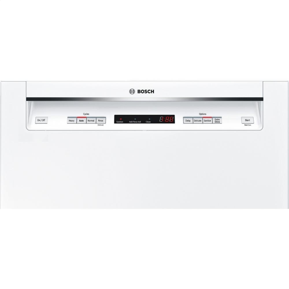 Bosch SHE53T52UC 300 24" White Semi-Integrated Dishwasher - Energy Star