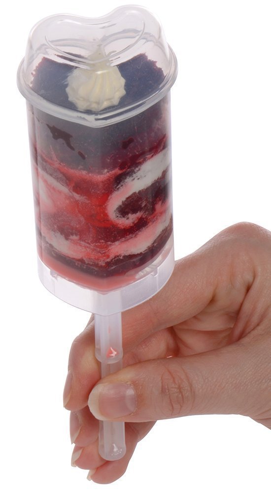 EKIND Round Shape Clear Push-Up Cake Pop Shooter (Push Pops) Plastic ...