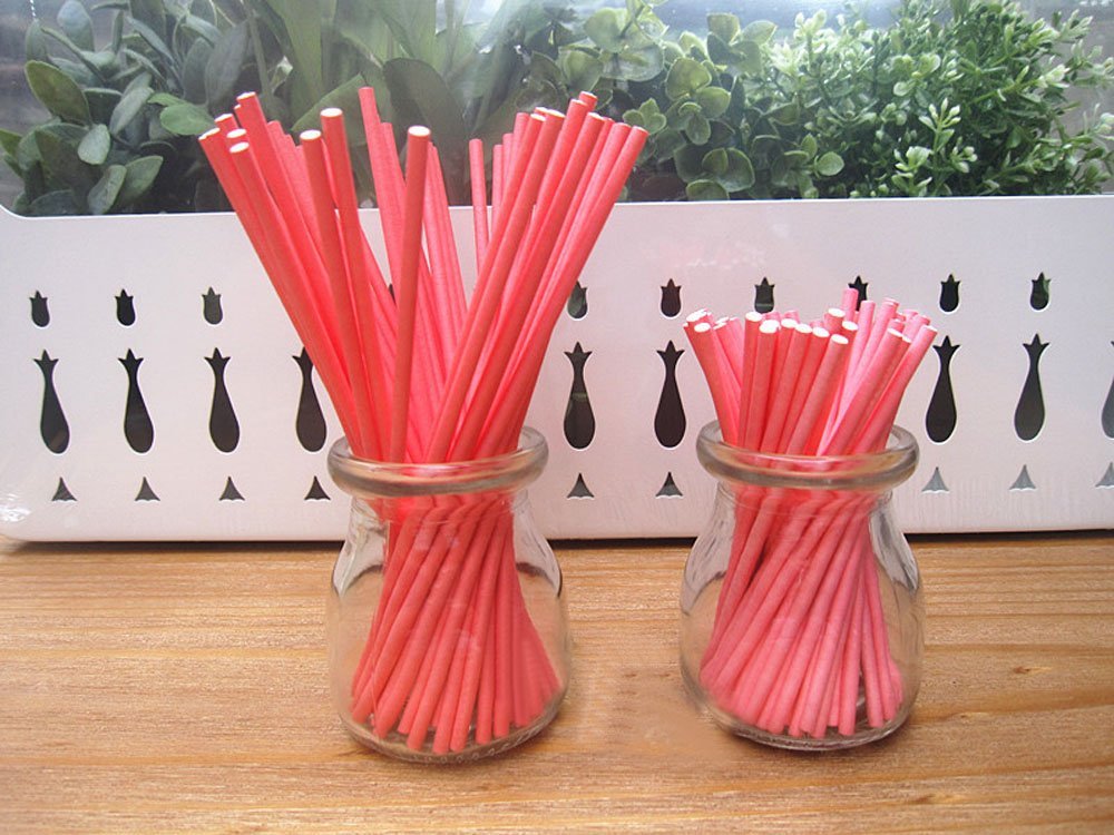 Dealglad 100pcs paper lollipop sucker sticks for cake pops candy 6