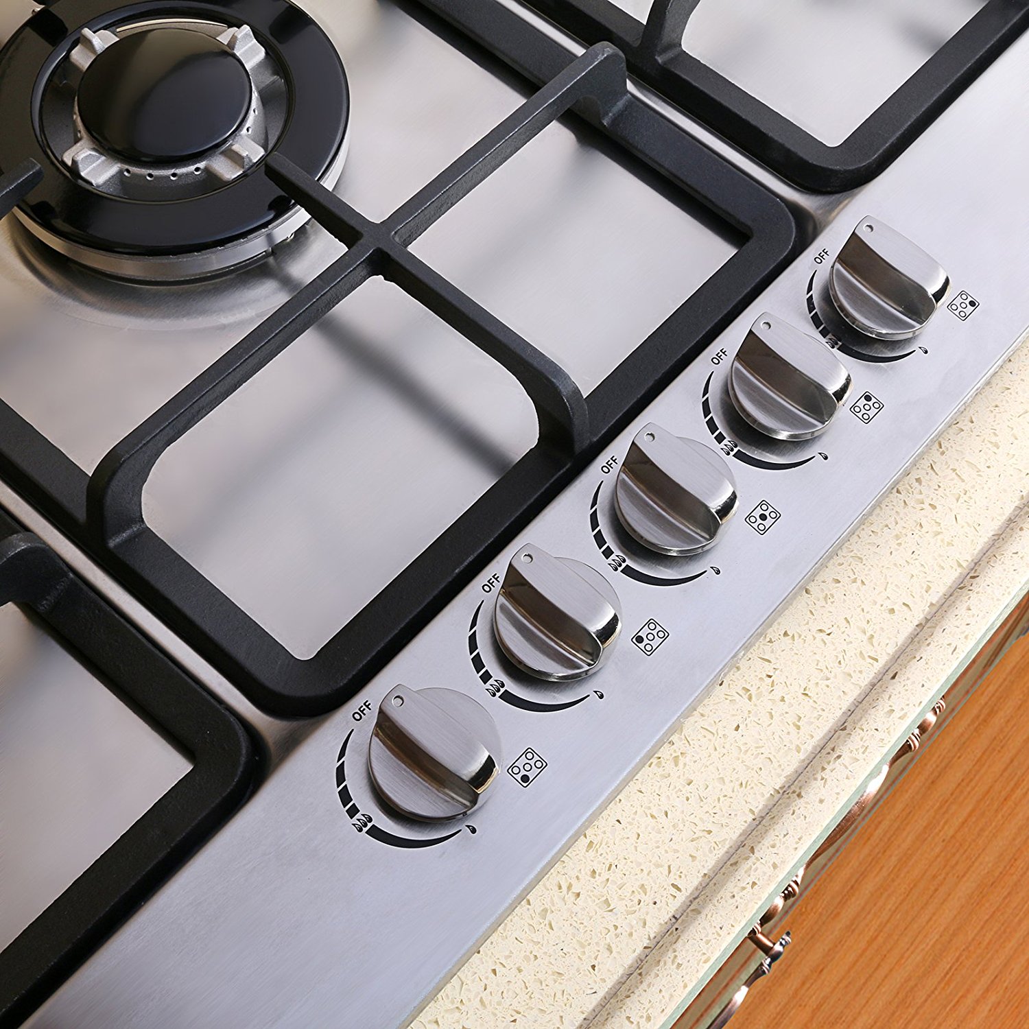 34 Inch Brand New Electric Stainless Steel Builtin Kitchen Cooktop