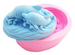 WYD Handmade Soap Mold DIY Dolphin Mold Chocolate Cake Mold Silicone Mold Baking Mold N5