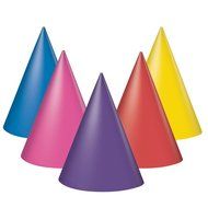 Party Hats, Red, 8 Count N2
