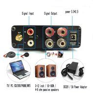 Feixiang AMP FX1602S Mini 160W x 2 Hi-Fi Bluetooth Digital Amplifier - Black++ Silver N2