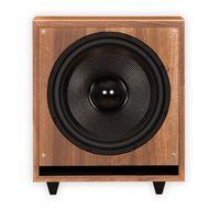 Theater Solutions SUB12FM Front Firing Powered Subwoofer (Mahogany) N2