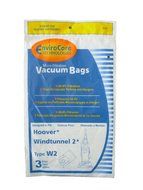 3 Hoover Type W2 Windtunnel Allergy Vacuum Bags, Bagged, Upright Vacuum Cleaners, W2, 401080W2 N3