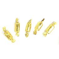 Craft Clouds - Square Candy Foil Wrappers for Lollipops, Hard Candy, Chocolates -125 Pack (4 x 4 Inch, Gold) N3