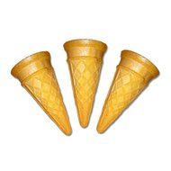 Baking Addict Mini Ice Cream Cones, Small Sugar Waffle Kids Cake Pop Cone