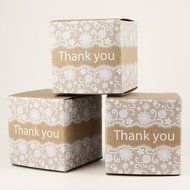 Made in USA - 2 Inch Cube Favor Box (2&quot;x2&quot;x2&quot; 100 Boxes) Wedding Favor, Birthday Favor, Baby Shower Favor, Bridal... N47