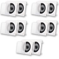 Acoustic Audio CS-I82S-5PR 300 Watt 8&quot; 2-Way Home Theater In-Wall/Ceiling Speakers (5-Pair)