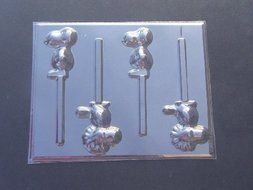Pudgy Beagle Dog and Bird Chocolate Candy Lollipop Mold N2