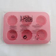 X-Haibei 6-cavity Round Mooncake Chocolate Muffin Cupcake Soap Silicone Mold Pan Tray