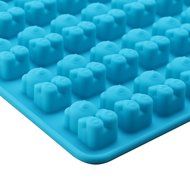 3 Pack Silicone Gummy Bear Molds 53 Cavities, 3 Bonus Droppers Perfect for Mints Chocolates Fudge Ice Cubes, BPA... N2