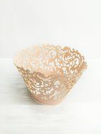 HUAL Cupcake Wrappers 50 Filigree Artistic Bake Cake Paper Cups Lace Laser Cut Liner Baking Cup Muffin Case Trays... N6