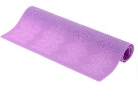 Lesirit Flower Pattern Silicone Fondant Cake Lace Embossed Mold Mat,14.96"&times;11.22" (2 mm) (A)