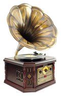 Pyle PVNP48BCD Vintage Bluetooth Turntable System, Gramophone/Phonograph Style