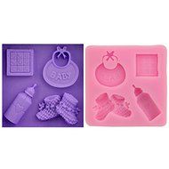 Let'S Diy Baby Bottle And Shoes Design Shape Fondant Cake Decoration Silicone Baking Tray Chocolate Candy Jelly...
