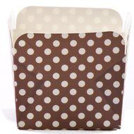 Simply Baked Square Paper Baking Cup, Fuchsia with White Dot, 12-Pack, Entertain with Ease and Style, Serve Cupcakes... N4