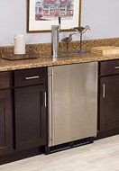 Marvel ML24BSS2RS Single Tap Built-In Beer Dispenser, 24", Stainless Steel N4