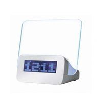 LED Digital Calendar Clock Luminous Message Board Alarm Clock With USB Hub