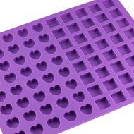 Mujiang 80-Cavity Silicone Molds for Making Homemade Chocolate Candy Gummy Jelly N3