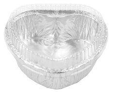 Aluminum Foil Cups Cordate 3-5/8" For Muffin Cupcake Baking Baking Cups With Lids 10 Sets