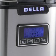 Della Electric Ice Maker Machine Express 26lbs/ Day with LCD Display Clock, Timer, Status -Stainless Steel N5