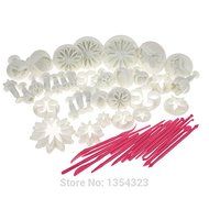 2016 hot sale kitchen 47 pcs Sugarcraft Cake Decorating Fondant Icing Plunger Tools cookie Mold Mould FULI N3