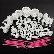 2016 hot sale kitchen 47 pcs Sugarcraft Cake Decorating Fondant Icing Plunger Tools cookie Mold Mould FULI N4