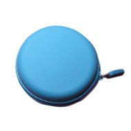 DZT1968&reg; Storage Case Bag for Earphone Headphone SD TF Cards Colourful Portable Mini Round Hard (Pink) N3