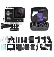 eXuby X1000 Action Camera + Shockproof Carrying Case with LARGE 2" Inch Display, WIDE 170&deg; Angle Lens, WiFi And... N3