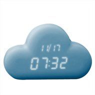 Generic Digital Clock in Cloud Shape Ligth Blue