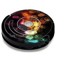Skin Decal Vinyl Wrap For IRobot Roomba 650 655 Vacuum / Bokeh Bubbles 2
