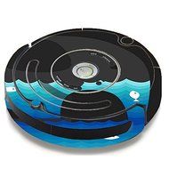 Skin Decal Vinyl Wrap For IRobot Roomba 650 655 Vacuum / Elephant Art Water Fish