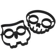 Jumbl&trade; Silicone Egg Mold Ring &amp; Egg Yolk Separator - Egg Molds Available in Exciting Novelty Shapes Such as Owl... N3