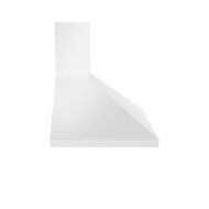 Ancona WPPW430 Wall-Mounted Classic Pyramid Style Convertible Range Hood, 30-Inch, White N3
